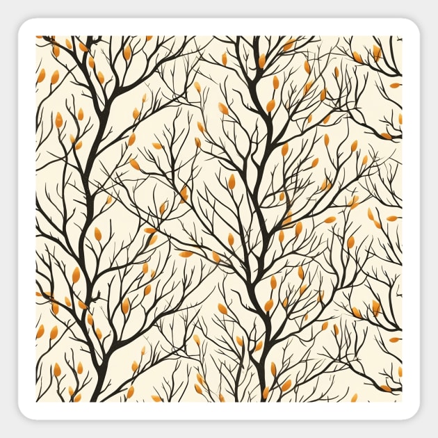 Beautiful delicate Tree Branches Magnet by StudioIris